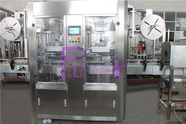 Industriële Automatische Etiketteringsmachine, de Koker van de Drankfles Dubbel Hoofd Etiketteringssysteem