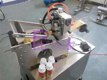 Semi automatische Fles Etiketteringsmachine voor stickeretiketten met de printer van de datumcodage