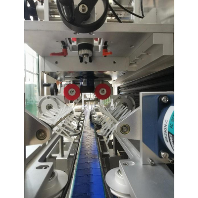 Het volledige Automatische Enige Hoofd krimpt Koker Etiketteringsmachine/Materiaal voor pvc-Fles met Stoom krimpt Tunnel