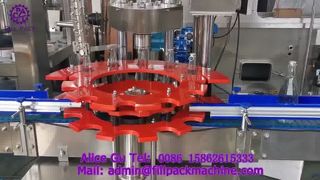 2211 J118 Split-type glazen fles vacuümvul- en zijtrek-tab-afsluitmachine