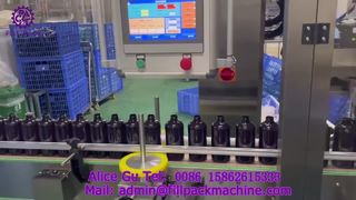 2240 J120 Linear Tracking Automatic Piston 4-Head Filling and 8-Wheel Capping Production Line