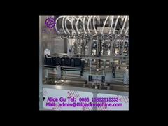 2155 J112 Lineaire split-type zuigersmeermiddel 16-stations vul- en afsluitproductielijn