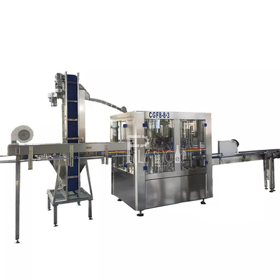 het Water van 2L Monoblock het Spoelen het Vullende het Afdekken de Fles van het Machinehuisdier Zuivere Drinken 0.5Mpa