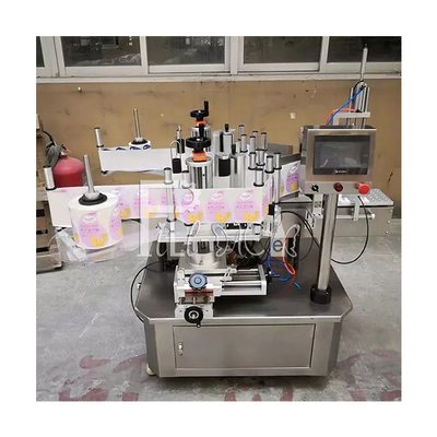 Automatische Vierkante Vlakke Fles Etiketteringsmachine Speciale Gevormde Dubbele Zij Zelfklevende Sticker