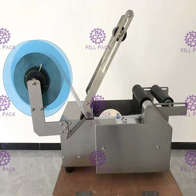 Semiauto 50BPH Zelfklevende Etiketteringsmachine met Codeprinter