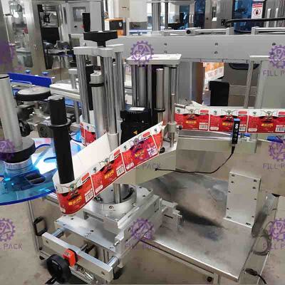 SUS304 40m/Min Flat Bottle Labeling Machine, het Vierkante Instrument van het Flessenetiket