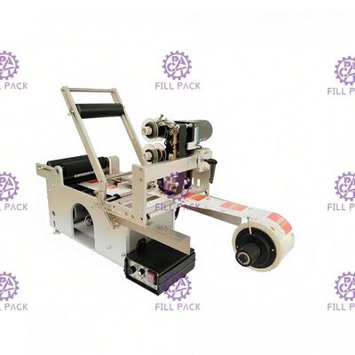 Semi automatische Fles Etiketteringsmachine voor stickeretiketten met de printer van de datumcodage