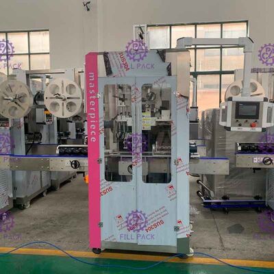 Dubbele Drijf Vier Bladen Geïnstalleerde Fles Etiketteringsmachine met Panasonic-Bestuurder