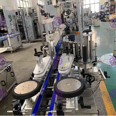 Roestvrij staalfles het Zelfklevende Gecontroleerde Systeem van de Etiketteringsmachine PLC