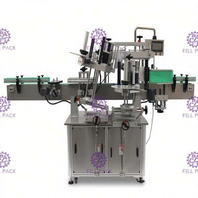 Tweezijdige Sticker Etiketteringsmachine voor de Flessennauwkeurigheid van het Glasbier +/- 1mm