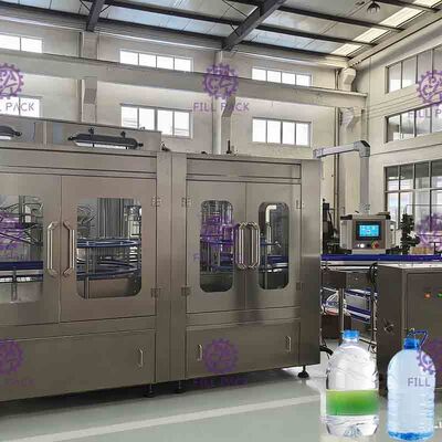 3L / 5L/10L-Mineraalwater Plastic Fles 2 in 1 Rinser-Materiaal/Installatie/Machine/Systeem/Lijn van de Vullercapsuleermachine