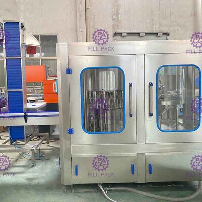 PLC Monoblock Drinkwater het Vullen de Was van de Installatiedrank het Vullen het Afdekken Machine