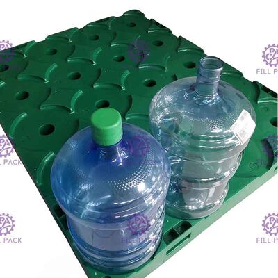 Aangepaste Kleur 5 Laagbodem Gerecycleerde Plastic Pallet voor de Fles van het 5 Gallonwater