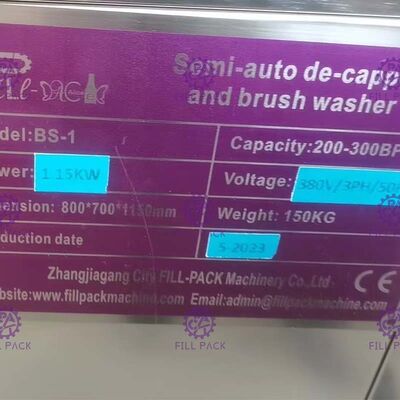5 gallonwater het Vullen de Flessenspoelermachine 1 van de Machine Semi Auto Industriële Gallon Hoofd