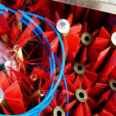 Dubbele de Fles van het Hoofden Semi Automatische Glas het Schoonmaken Machine voor Drank Vullende Lijn