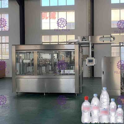 3 in 1 Monoblock-Non-carbonated Drank van de Flessenvullenmachine met PLC Controle