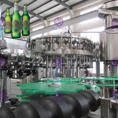 Hoge snelheidsbier het Vullen het Materiaal van de de Flessenvuller van het Machineglas, Evenwichtige Druk