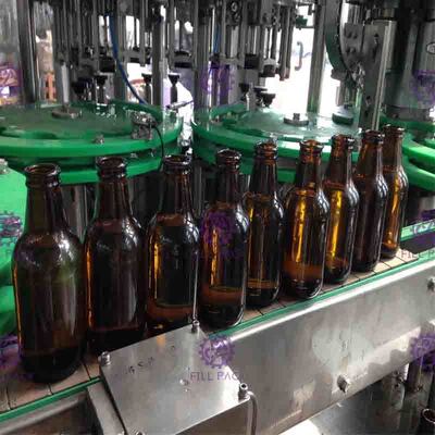 Automatische Glas Gebottelde Bier het Vullen Machine, de Evenwichtige Vuller van Drukmonoblock