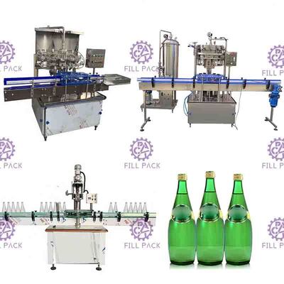 1500BPH de automatische Sprankelende van de het Glasfles van de Drank Vullende Machine 2L Lijn van de het Aluminiumglb Drank