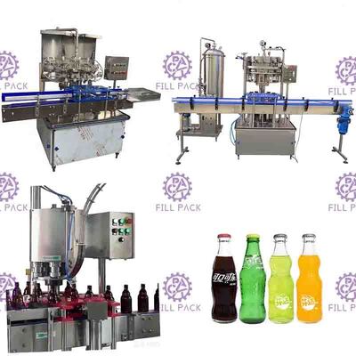 De zachte Drank Sprankelende Drank het Vullen van de het Glasfles van de Machinelijn Kroonkurk 1000BPH