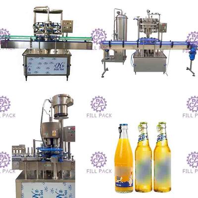 3000BPH de sprankelende Drank het Vullen Machine/Fles die van het Frisdrankenglas Ring Cap trekken