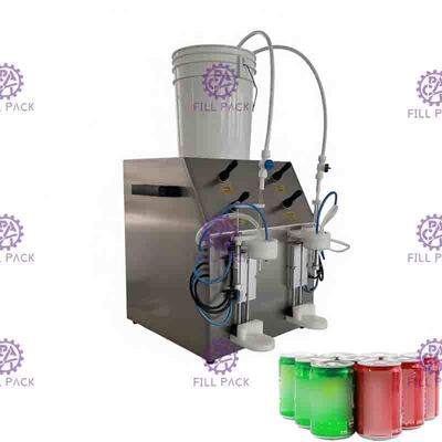 2 koppen kunnen koolzuurhoudende machine vullen Semi-automatisch 330ML 90 mm