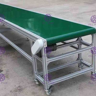 SUS201 de lineaire pvc-Lage Wrijving van de FlessenTransportband met Snelheidsmotor