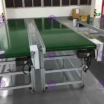 SUS201 de lineaire pvc-Lage Wrijving van de FlessenTransportband met Snelheidsmotor