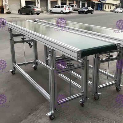 SUS201 de lineaire pvc-Lage Wrijving van de FlessenTransportband met Snelheidsmotor