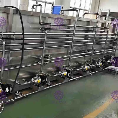 Gebotteld het Pasteurisatieapparaat van het de Machine Beweegbaar Sap van de Flessenverpakking Recycling met Nevelpijpen