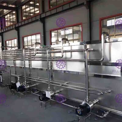 Hete Vullende van de de Verpakkingsmachine van de Drankfles van de het Sap Koelsterilisator Industrie van de het Systeemdrank