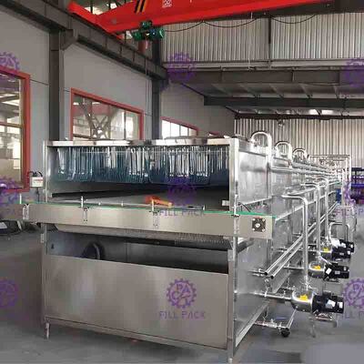 Van de de Verpakkingsmachine van de hoge Capaciteitssus304 Fles Sterilisator 4 Temperatuurstreken