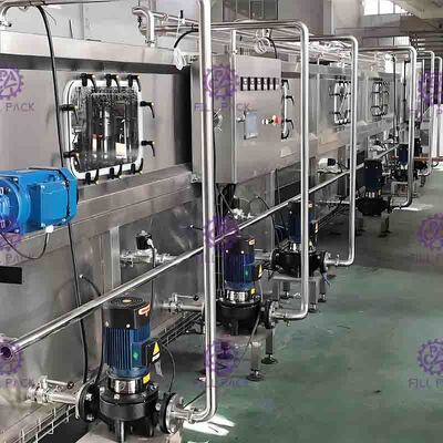 Glas Gebottelde Sap Koelmachine 36℃ - 85℃ voor Hete het Vullen Machine