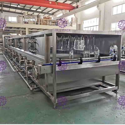 Glas Gebottelde Sap Koelmachine 36℃ - 85℃ voor Hete het Vullen Machine