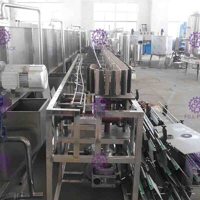 Het omgekeerde Plastic Systeem 8000BPH van de Flessensterilisator voor Op smaak gebrachte Sapproductielijn