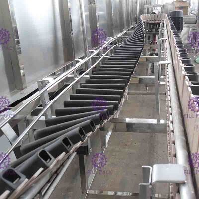 Het omgekeerde Plastic Systeem 8000BPH van de Flessensterilisator voor Op smaak gebrachte Sapproductielijn