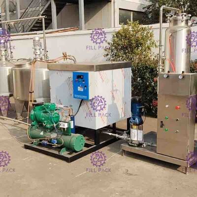 SUS304 de Lijnindustrie Spuitwater Van de Frisdrankenverwerking het Bevriezen Tank 0 - 5 ℃