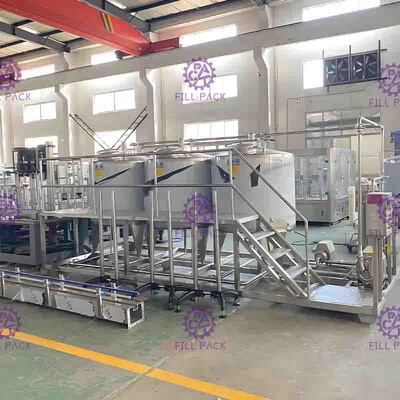 De Gemengde Op smaak gebrachte Lychee van de drankthee 3000L/H Juice Preparation Equipment Plant System