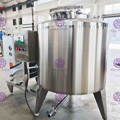6000L het verse van het het Systeemsus304 Jasje van de Melk Directe Koelijskast van de Opslagtank Horizontale Type