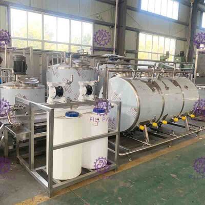 Op smaak gebrachte Drank Juice Mixing Processing Line 7000L/H met UHT-Plaatsterilisator