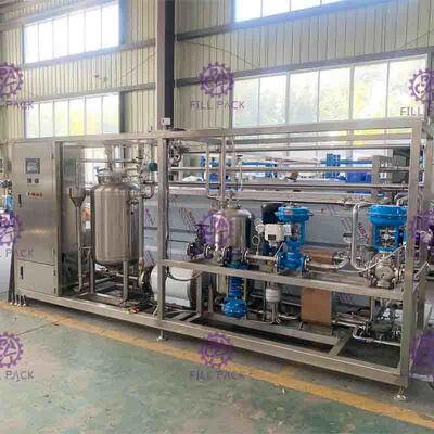 Op smaak gebrachte Drank Juice Mixing Processing Line 7000L/H met UHT-Plaatsterilisator