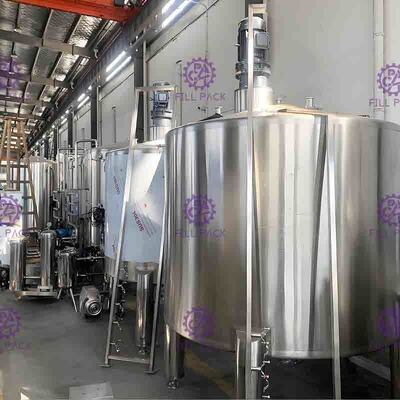 Op smaak gebrachte Drank Juice Mixing Processing Line 7000L/H met UHT-Plaatsterilisator