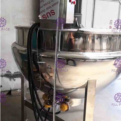 SUS304 de Dubbele Beklede Ketel van de 3 Laagstoom met Mengapparaat 200L
