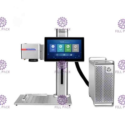 20W desktoplaserdrukmachine voor datum- en batchcodemarkering op dozen en wijnflessen