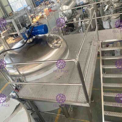 2000L roestvrij staal die Tank voor Juice Processing Equipment mengen
