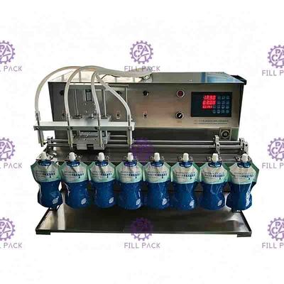 Semi Automatische Tribune op Zakwater het Vullen Machinedesktop 10 Pijpen Juice Milk