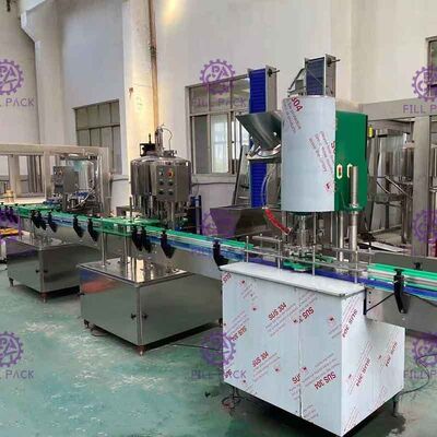 2000BPH automatische Zuivere het Water Bottelmachine van 2L, de Vullercapsuleermachine van Flessenrinser