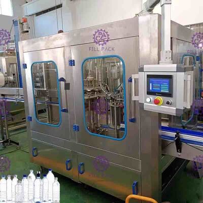 Automatische 3 in 1 Gebotteld Water het Vullen Machineplc Touch screen 12 Hoofden