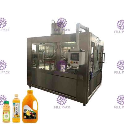 Het Vullen van 5000BPH Monoblock het Automatische Hete materiaal van het Fruit Oranje Juice Filling And Capping Machine van de Machine Plastic Fles