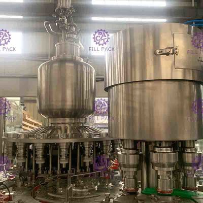 Het Vullen van 5000BPH Monoblock het Automatische Hete materiaal van het Fruit Oranje Juice Filling And Capping Machine van de Machine Plastic Fles